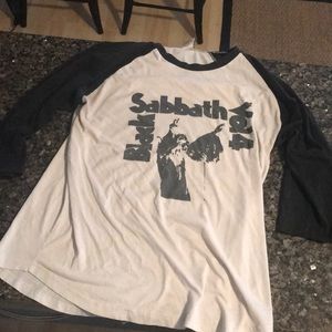 3/4 Sleeve Vintage Custom Black Sabbath shirt